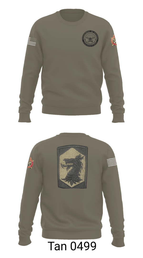 Crew Neck Sweatshirt, 445 Chemical Company, National Guard, Teamtime, Team time, sublimation, custom sports apparel, team uniforms, spirit wear, spiritwear, sports uniforms, custom shirts, team store, custom team store, fundraiser sports, apparel fundraiser