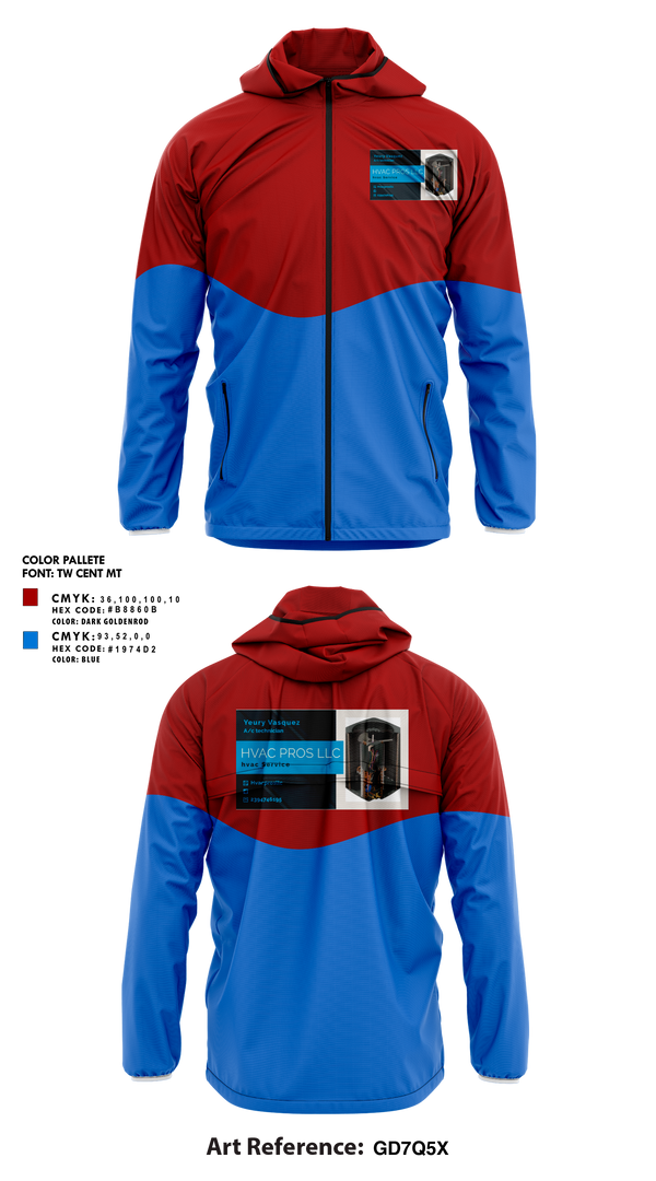 Windbreaker, Hvac pros llc, , Teamtime, Team time, sublimation, custom sports apparel, team uniforms, spirit wear, spiritwear, sports uniforms, custom shirts, team store, custom team store, fundraiser sports, apparel fundraiser