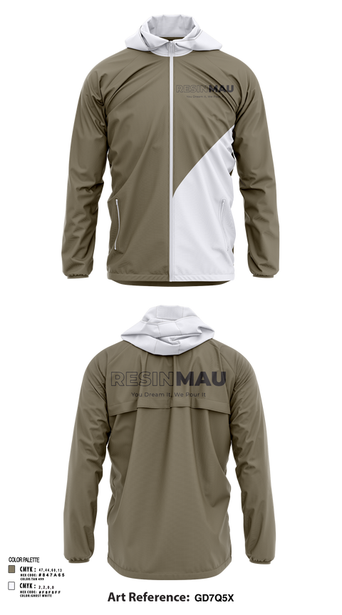 Windbreaker, Resin Mau, , Teamtime, Team time, sublimation, custom sports apparel, team uniforms, spirit wear, spiritwear, sports uniforms, custom shirts, team store, custom team store, fundraiser sports, apparel fundraiser
