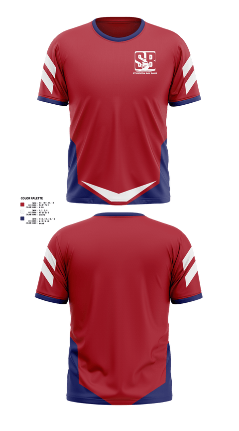 Short Sleeve Performance Shirt, Sturgeon Bay High School Band, Spirit Store, Teamtime, Team time, sublimation, custom sports apparel, team uniforms, spirit wear, spiritwear, sports uniforms, custom shirts, team store, custom team store, fundraiser sports, apparel fundraiser