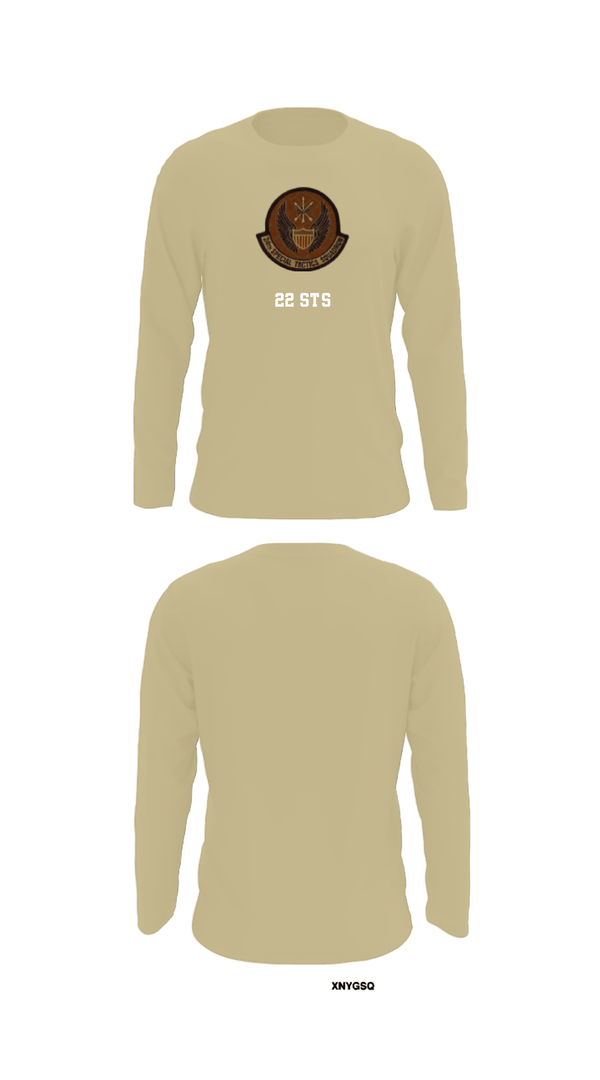 Long Sleeve Performance Shirt, 22 STS, Air Force, Teamtime, Team time, sublimation, custom sports apparel, team uniforms, spirit wear, spiritwear, sports uniforms, custom shirts, team store, custom team store, fundraiser sports, apparel fundraiser