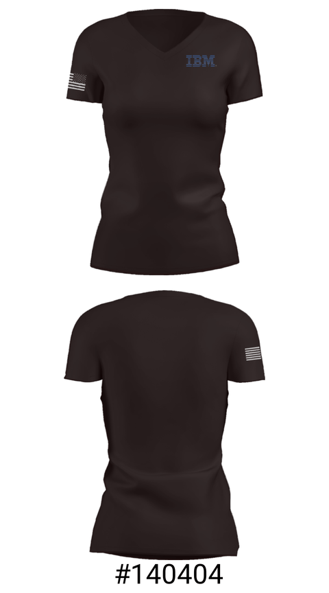 Women's Short Sleeve Vneck Shirt, IBM, Space Force, Teamtime, Team time, sublimation, custom sports apparel, team uniforms, spirit wear, spiritwear, sports uniforms, custom shirts, team store, custom team store, fundraiser sports, apparel fundraiser