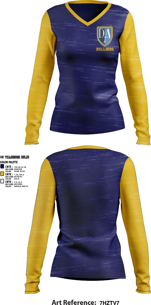 Womens Long Sleeve Vneck Shirt, Bulldogs, , Teamtime, Team time, sublimation, custom sports apparel, team uniforms, spirit wear, spiritwear, sports uniforms, custom shirts, team store, custom team store, fundraiser sports, apparel fundraiser