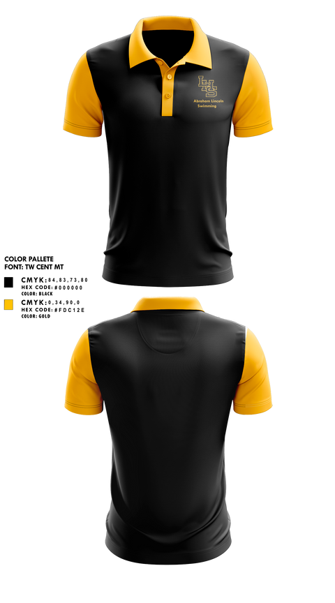 Short Sleeve Performance Polo, Abraham Lincoln High School Swimming, Swimming, Teamtime, Team time, sublimation, custom sports apparel, team uniforms, spirit wear, spiritwear, sports uniforms, custom shirts, team store, custom team store, fundraiser sports, apparel fundraiser