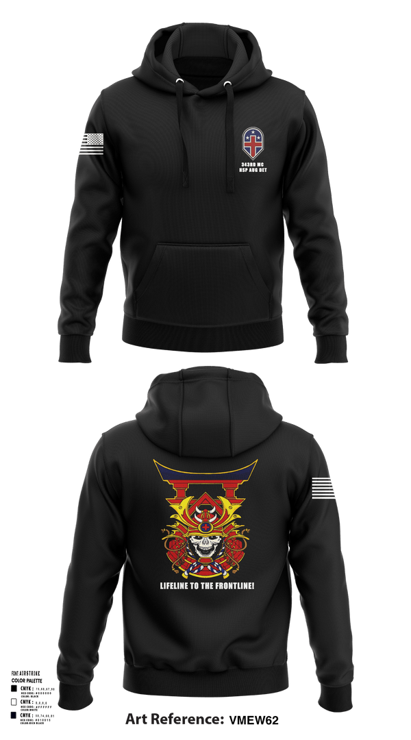 Hoodie, 343rd Medical Hospital Augmentation Detachment, , Teamtime, Team time, sublimation, custom sports apparel, team uniforms, spirit wear, spiritwear, sports uniforms, custom shirts, team store, custom team store, fundraiser sports, apparel fundraiser