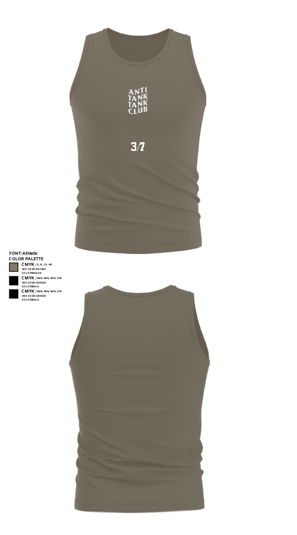 Tank Top, 3/7, Marines, Teamtime, Team time, sublimation, custom sports apparel, team uniforms, spirit wear, spiritwear, sports uniforms, custom shirts, team store, custom team store, fundraiser sports, apparel fundraiser