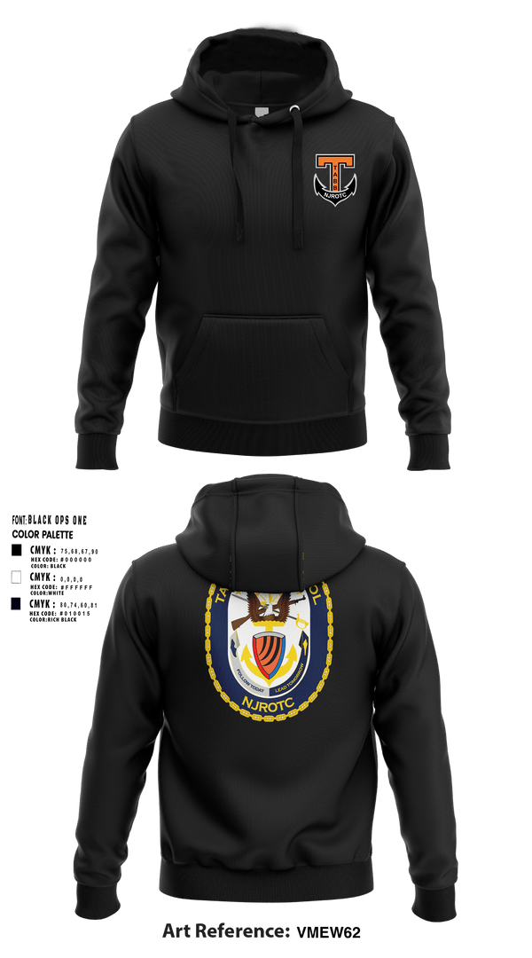 Hoodie, Tabb NJROTC, Navy, Teamtime, Team time, sublimation, custom sports apparel, team uniforms, spirit wear, spiritwear, sports uniforms, custom shirts, team store, custom team store, fundraiser sports, apparel fundraiser