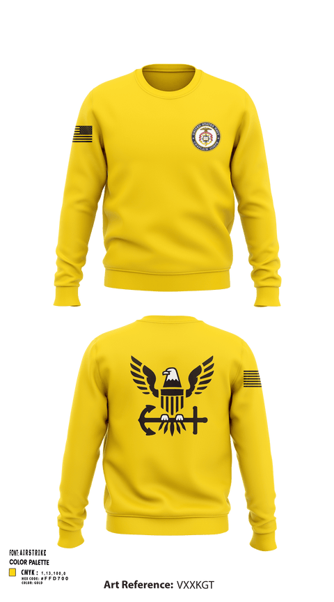 Crew Neck Sweatshirt, Chaplain Corp, Navy, Teamtime, Team time, sublimation, custom sports apparel, team uniforms, spirit wear, spiritwear, sports uniforms, custom shirts, team store, custom team store, fundraiser sports, apparel fundraiser