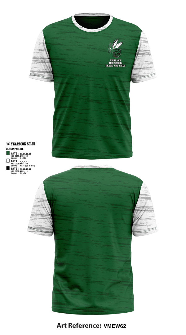 Short Sleeve Performance Shirt, Highland High School Track and Field, Track & Field, Teamtime, Team time, sublimation, custom sports apparel, team uniforms, spirit wear, spiritwear, sports uniforms, custom shirts, team store, custom team store, fundraiser sports, apparel fundraiser
