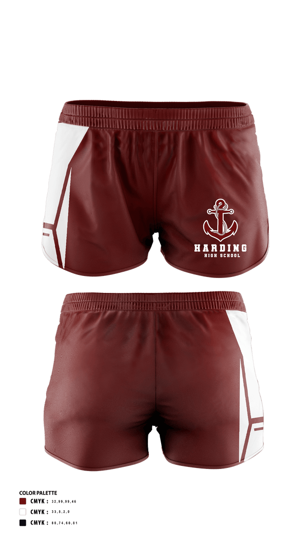 Womens Shorts, Harding High School Cross Country, Cross Country, Teamtime, Team time, sublimation, custom sports apparel, team uniforms, spirit wear, spiritwear, sports uniforms, custom shirts, team store, custom team store, fundraiser sports, apparel fundraiser