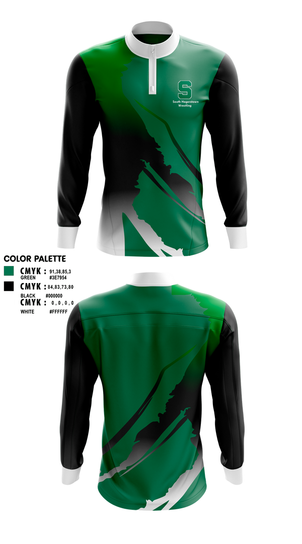 Quarter Zip Jacket, South Hagerstown High School Wrestling, Wrestling, Teamtime, Team time, sublimation, custom sports apparel, team uniforms, spirit wear, spiritwear, sports uniforms, custom shirts, team store, custom team store, fundraiser sports, apparel fundraiser