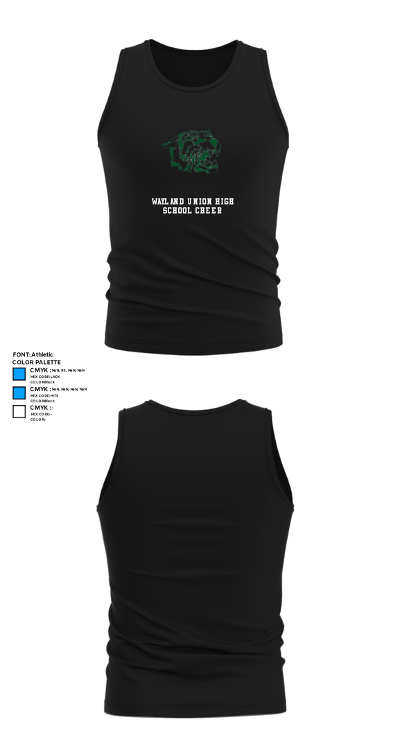 Tank Top, Wayland Union High School Cheer, Cheer, Teamtime, Team time, sublimation, custom sports apparel, team uniforms, spirit wear, spiritwear, sports uniforms, custom shirts, team store, custom team store, fundraiser sports, apparel fundraiser