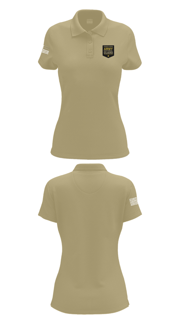 Womens Short Sleeve Performance Polo, Recruiting, National Guard, Teamtime, Team time, sublimation, custom sports apparel, team uniforms, spirit wear, spiritwear, sports uniforms, custom shirts, team store, custom team store, fundraiser sports, apparel fundraiser