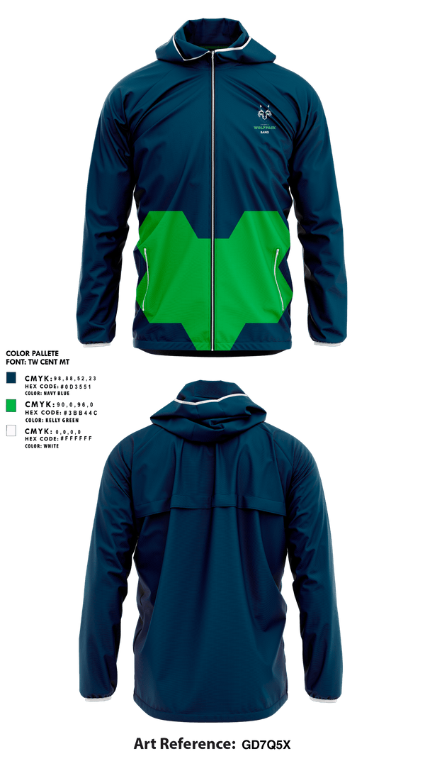 Windbreaker, Livingston Collegiate Academies High School Band, Spirit Store, Teamtime, Team time, sublimation, custom sports apparel, team uniforms, spirit wear, spiritwear, sports uniforms, custom shirts, team store, custom team store, fundraiser sports, apparel fundraiser