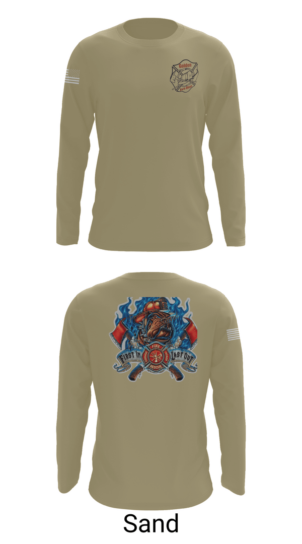 Long Sleeve Performance Shirt, Golden Fire Dept., , Teamtime, Team time, sublimation, custom sports apparel, team uniforms, spirit wear, spiritwear, sports uniforms, custom shirts, team store, custom team store, fundraiser sports, apparel fundraiser
