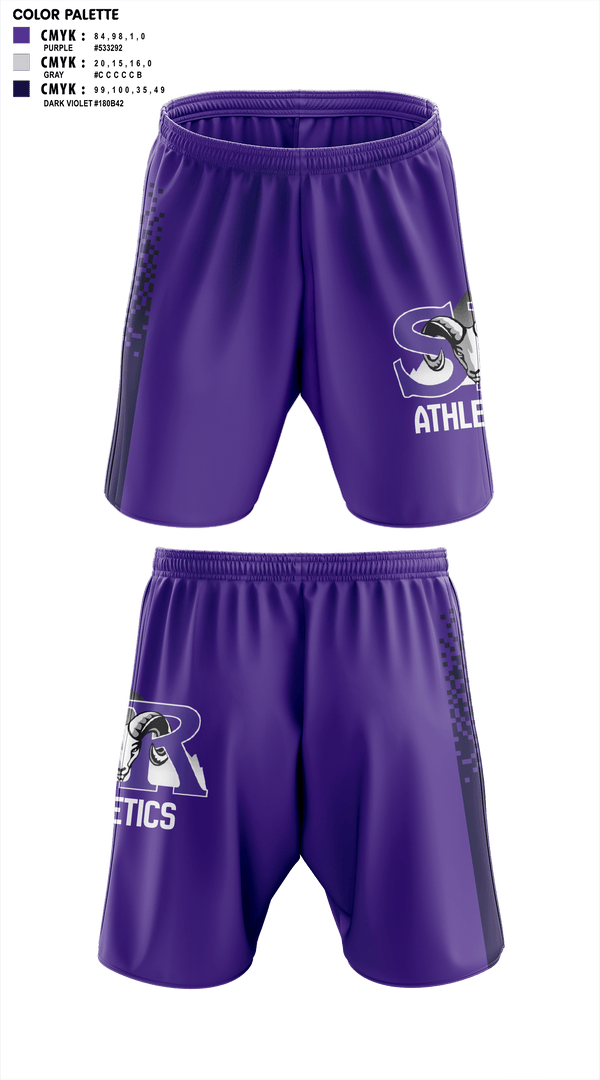 Athletic Shorts With Pockets, Shadow Ridge Middle School, Men's Soccer, Teamtime, Team time, sublimation, custom sports apparel, team uniforms, spirit wear, spiritwear, sports uniforms, custom shirts, team store, custom team store, fundraiser sports, apparel fundraiser