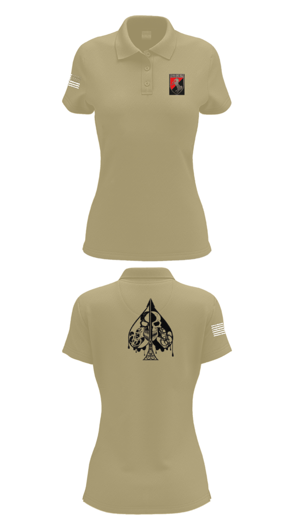 Womens Short Sleeve Performance Polo, Dealer Company, 1/11 ACR, Army, Teamtime, Team time, sublimation, custom sports apparel, team uniforms, spirit wear, spiritwear, sports uniforms, custom shirts, team store, custom team store, fundraiser sports, apparel fundraiser