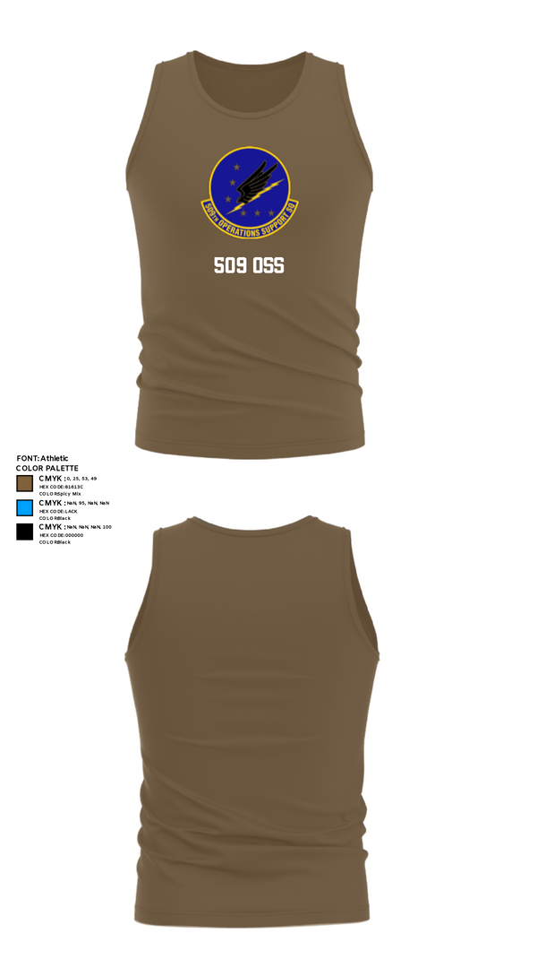 Tank Top, 509 OSS, Air Force, Teamtime, Team time, sublimation, custom sports apparel, team uniforms, spirit wear, spiritwear, sports uniforms, custom shirts, team store, custom team store, fundraiser sports, apparel fundraiser