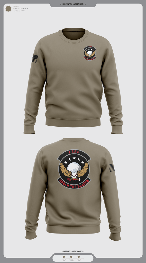 Crew Neck Sweatshirt, FARP, Air Force, Teamtime, Team time, sublimation, custom sports apparel, team uniforms, spirit wear, spiritwear, sports uniforms, custom shirts, team store, custom team store, fundraiser sports, apparel fundraiser