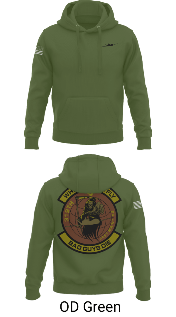 Hoodie, 319th Maintenance Squadron, Air Force, Teamtime, Team time, sublimation, custom sports apparel, team uniforms, spirit wear, spiritwear, sports uniforms, custom shirts, team store, custom team store, fundraiser sports, apparel fundraiser
