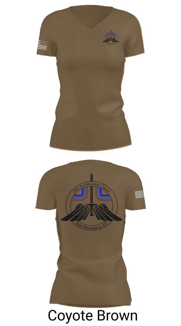 Womens Short Sleeve Vneck Shirt, 2-13th AVN REGT, 150U Certification Course, , Teamtime, Team time, sublimation, custom sports apparel, team uniforms, spirit wear, spiritwear, sports uniforms, custom shirts, team store, custom team store, fundraiser sports, apparel fundraiser