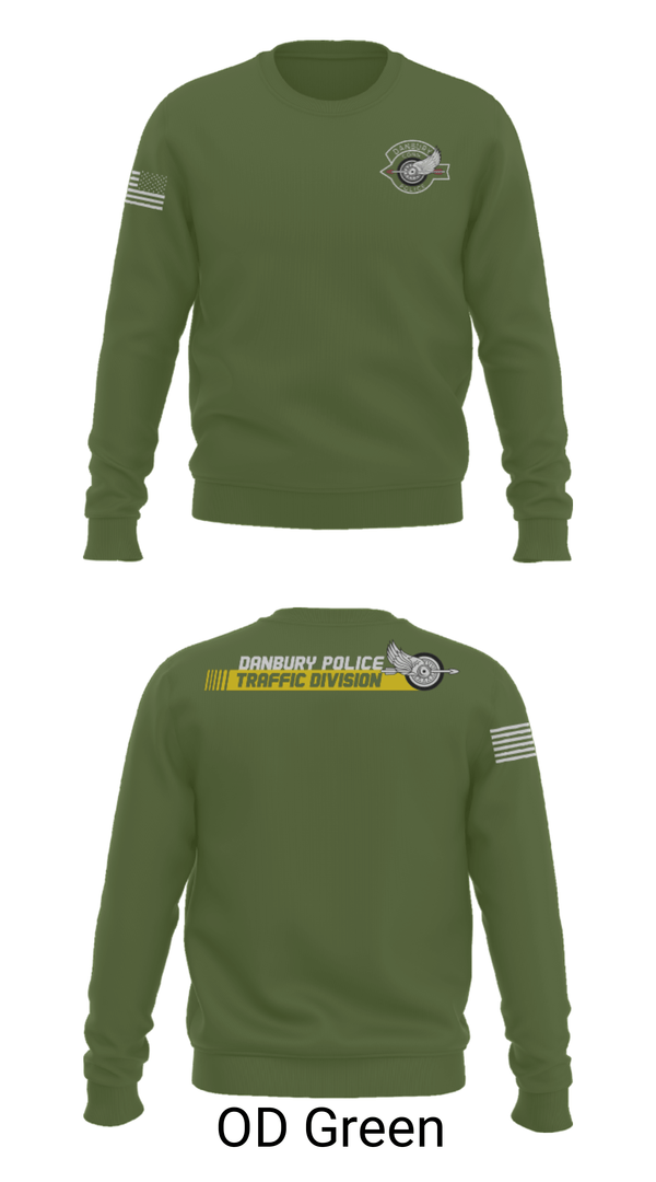 Crew Neck Sweatshirt, Danbury Police Traffic Unit, Police, Teamtime, Team time, sublimation, custom sports apparel, team uniforms, spirit wear, spiritwear, sports uniforms, custom shirts, team store, custom team store, fundraiser sports, apparel fundraiser