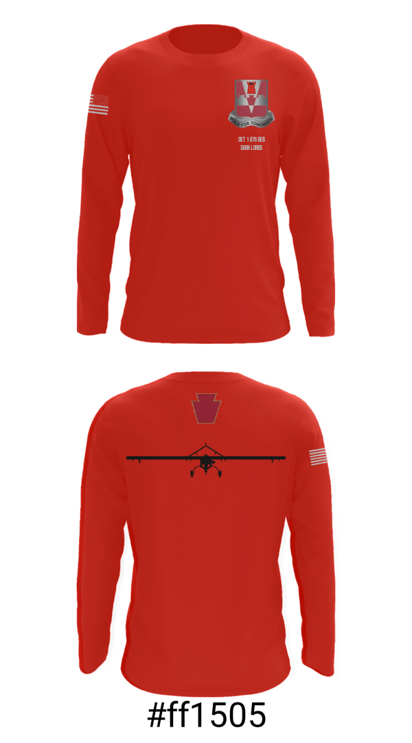 Long Sleeve Performance Shirt, Det 1 876 BEB, , Teamtime, Team time, sublimation, custom sports apparel, team uniforms, spirit wear, spiritwear, sports uniforms, custom shirts, team store, custom team store, fundraiser sports, apparel fundraiser