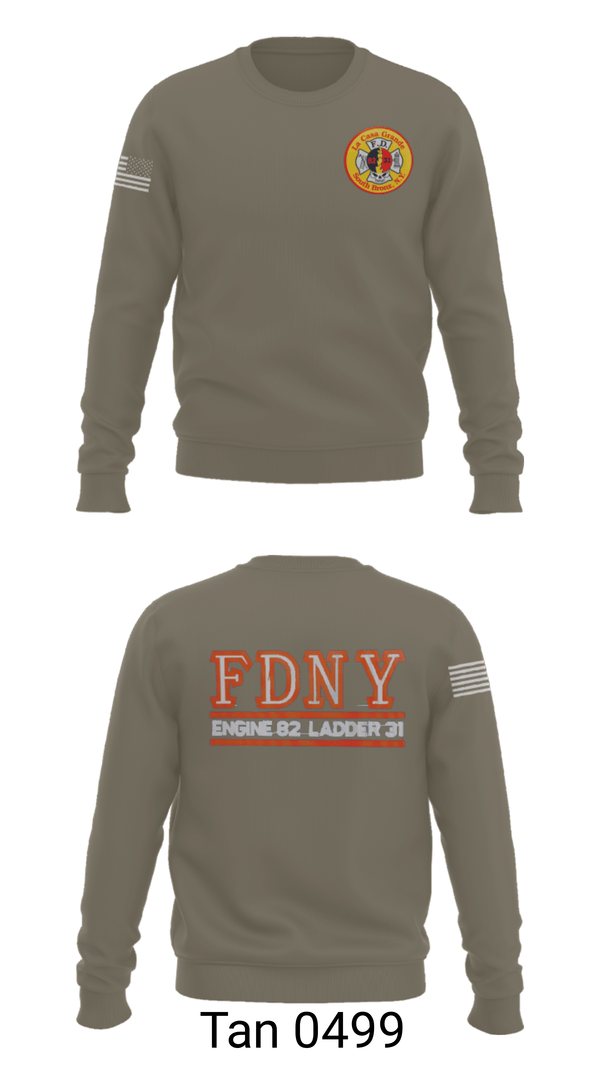 Crew Neck Sweatshirt, LA CASA GRANDE E82 and L31, Fire Department, Teamtime, Team time, sublimation, custom sports apparel, team uniforms, spirit wear, spiritwear, sports uniforms, custom shirts, team store, custom team store, fundraiser sports, apparel fundraiser