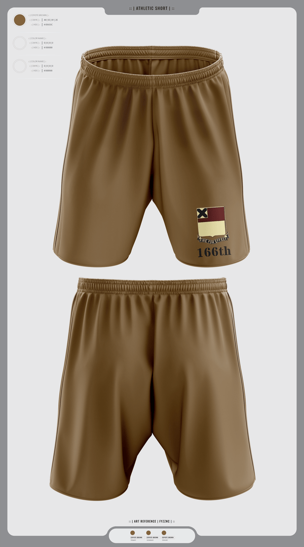 Athletic Shorts With Pockets, HHD 166th Regiment, Army, Teamtime, Team time, sublimation, custom sports apparel, team uniforms, spirit wear, spiritwear, sports uniforms, custom shirts, team store, custom team store, fundraiser sports, apparel fundraiser