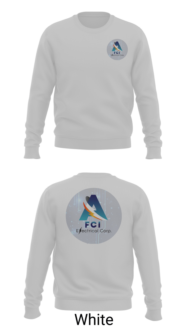 Crew Neck Sweatshirt, AFCI ELECTRIC, , Teamtime, Team time, sublimation, custom sports apparel, team uniforms, spirit wear, spiritwear, sports uniforms, custom shirts, team store, custom team store, fundraiser sports, apparel fundraiser