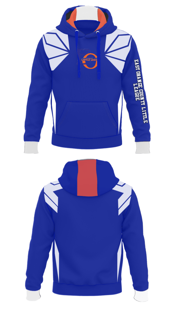 Hoodie, East Orange County Little League, Baseball, Teamtime, Team time, sublimation, custom sports apparel, team uniforms, spirit wear, spiritwear, sports uniforms, custom shirts, team store, custom team store, fundraiser sports, apparel fundraiser