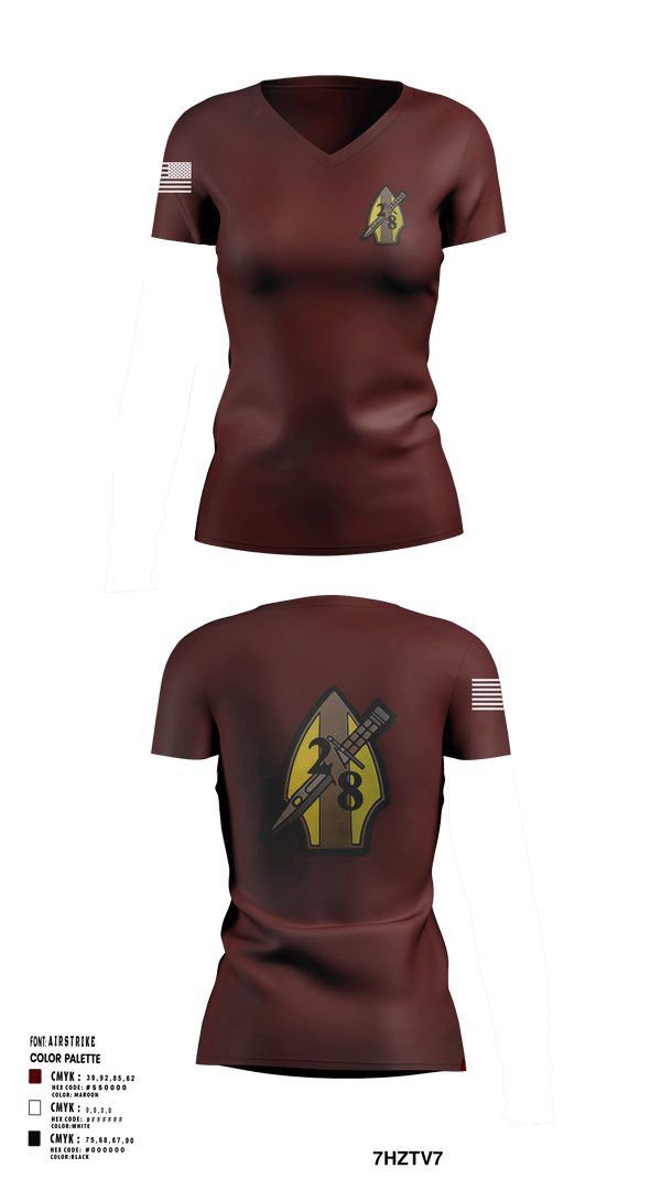 Women's Short Sleeve Vneck Shirt, 2/8, Marines, Teamtime, Team time, sublimation, custom sports apparel, team uniforms, spirit wear, spiritwear, sports uniforms, custom shirts, team store, custom team store, fundraiser sports, apparel fundraiser