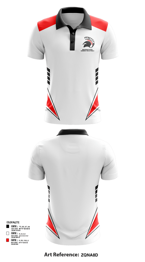Short Sleeve Performance Polo, Waldron High School Volleyball, Women's Volleyball, Teamtime, Team time, sublimation, custom sports apparel, team uniforms, spirit wear, spiritwear, sports uniforms, custom shirts, team store, custom team store, fundraiser sports, apparel fundraiser