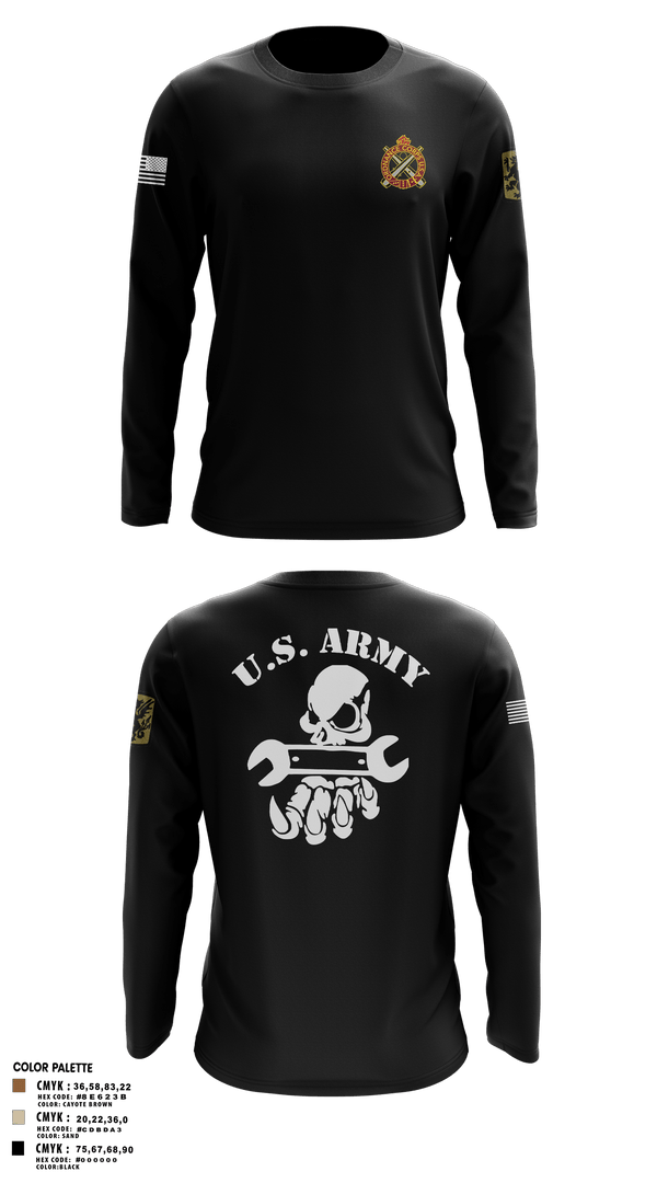 Long Sleeve Performance Shirt, 411TH CBRN COMPANY411TH CBRN COMPANY411TH CHEMICAL COMPANY, Army, Teamtime, Team time, sublimation, custom sports apparel, team uniforms, spirit wear, spiritwear, sports uniforms, custom shirts, team store, custom team store, fundraiser sports, apparel fundraiser