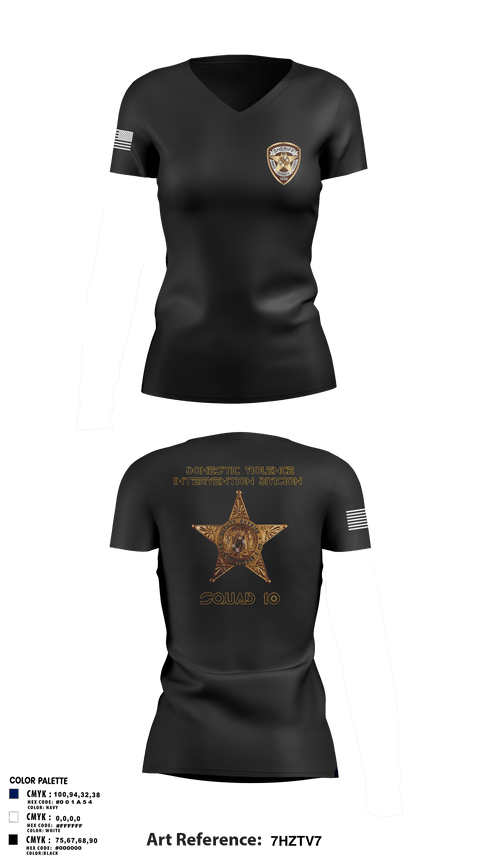 Womens Short Sleeve Vneck Shirt, Domestic violence intervention division,, , Teamtime, Team time, sublimation, custom sports apparel, team uniforms, spirit wear, spiritwear, sports uniforms, custom shirts, team store, custom team store, fundraiser sports, apparel fundraiser