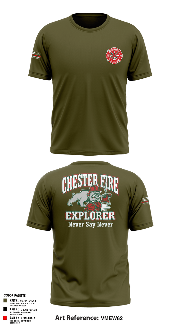 Old School Cotton Feel Shirt, Chester fire explorers, Fire Department, Teamtime, Team time, sublimation, custom sports apparel, team uniforms, spirit wear, spiritwear, sports uniforms, custom shirts, team store, custom team store, fundraiser sports, apparel fundraiser