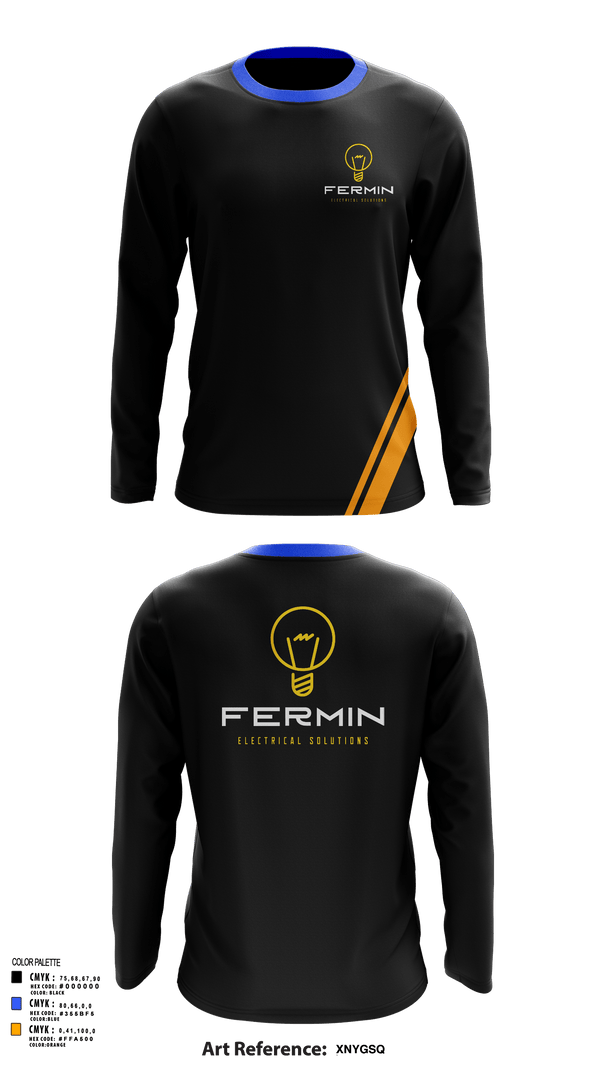 Long Sleeve Performance Shirt, Fermin Electrical Solutions, , Teamtime, Team time, sublimation, custom sports apparel, team uniforms, spirit wear, spiritwear, sports uniforms, custom shirts, team store, custom team store, fundraiser sports, apparel fundraiser