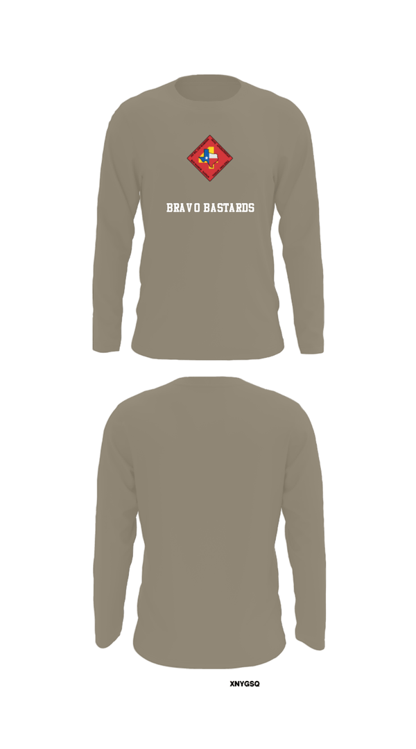 Long Sleeve Performance Shirt, Bravo Bastards, Marines, Teamtime, Team time, sublimation, custom sports apparel, team uniforms, spirit wear, spiritwear, sports uniforms, custom shirts, team store, custom team store, fundraiser sports, apparel fundraiser