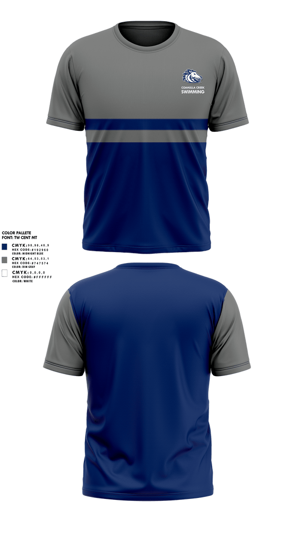 Short Sleeve Performance Shirt, Coahulla Creek, Swimming, Teamtime, Team time, sublimation, custom sports apparel, team uniforms, spirit wear, spiritwear, sports uniforms, custom shirts, team store, custom team store, fundraiser sports, apparel fundraiser