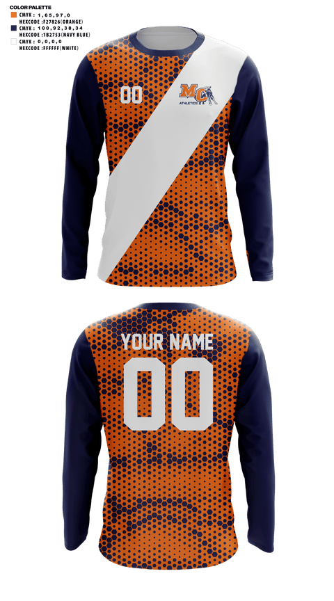 Long Sleeve Performance Shirt, Morton College Soccer, Women's Soccer, Teamtime, Team time, sublimation, custom sports apparel, team uniforms, spirit wear, spiritwear, sports uniforms, custom shirts, team store, custom team store, fundraiser sports, apparel fundraiser