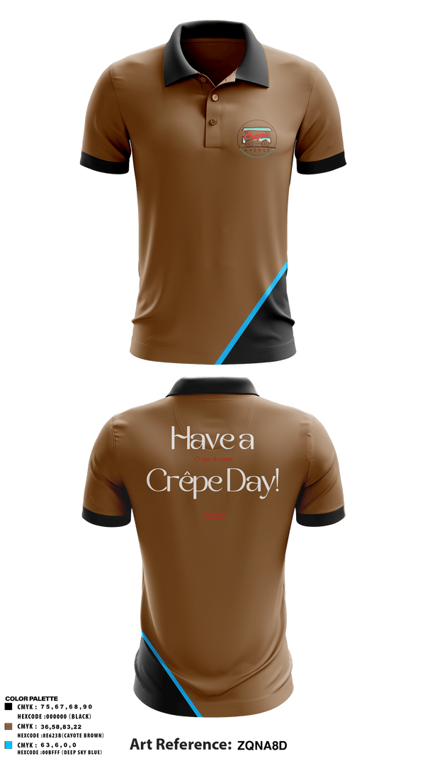 Short Sleeve Performance Polo, Crepe Avenue, , Teamtime, Team time, sublimation, custom sports apparel, team uniforms, spirit wear, spiritwear, sports uniforms, custom shirts, team store, custom team store, fundraiser sports, apparel fundraiser