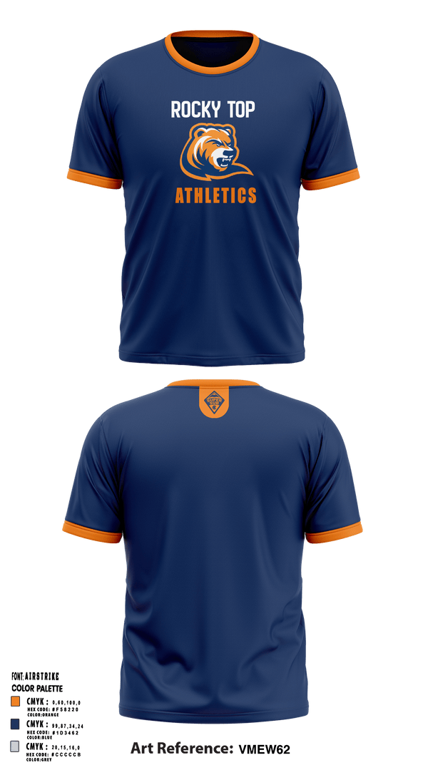 Old School Cotton Feel Shirt, Rocky Top MS, Spirit Store, Teamtime, Team time, sublimation, custom sports apparel, team uniforms, spirit wear, spiritwear, sports uniforms, custom shirts, team store, custom team store, fundraiser sports, apparel fundraiser