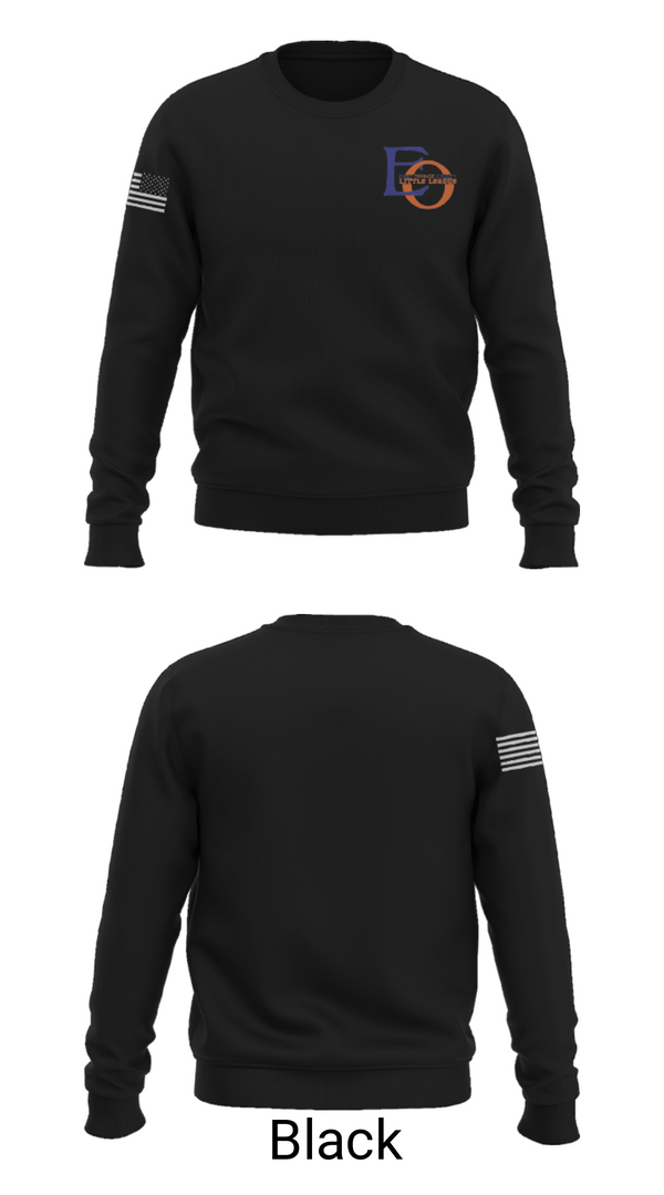 Crew Neck Sweatshirt, East Orange County Little League, Baseball, Teamtime, Team time, sublimation, custom sports apparel, team uniforms, spirit wear, spiritwear, sports uniforms, custom shirts, team store, custom team store, fundraiser sports, apparel fundraiser