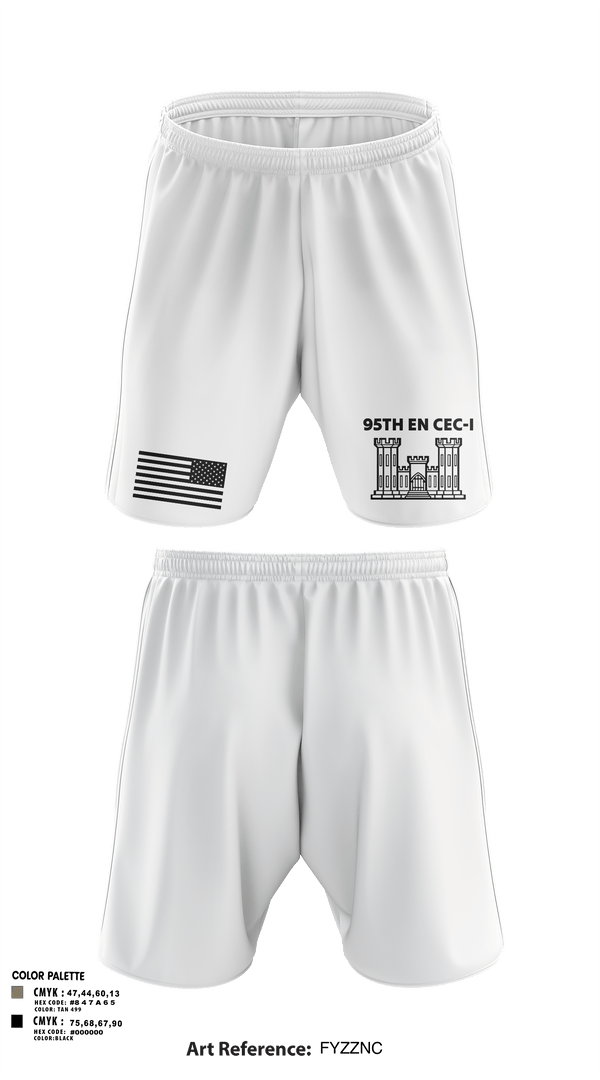 Athletic Shorts With Pockets, 95TH EN, Army, Teamtime, Team time, sublimation, custom sports apparel, team uniforms, spirit wear, spiritwear, sports uniforms, custom shirts, team store, custom team store, fundraiser sports, apparel fundraiser