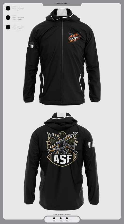 Windbreaker, AIRSOFT FLY, Air Force, Teamtime, Team time, sublimation, custom sports apparel, team uniforms, spirit wear, spiritwear, sports uniforms, custom shirts, team store, custom team store, fundraiser sports, apparel fundraiser