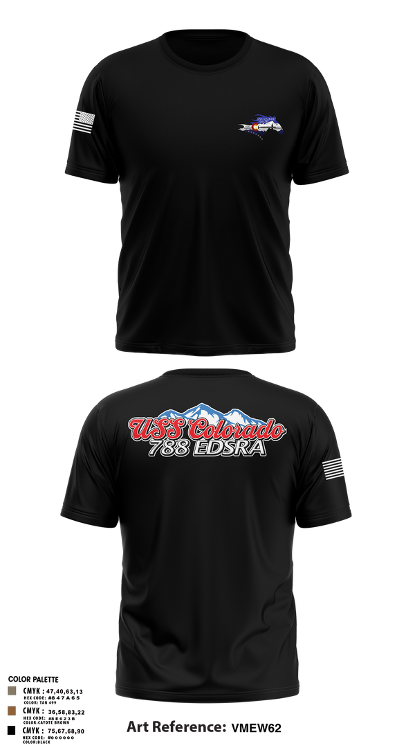 Short Sleeve Performance Shirt, USS Colorado, Navy, Teamtime, Team time, sublimation, custom sports apparel, team uniforms, spirit wear, spiritwear, sports uniforms, custom shirts, team store, custom team store, fundraiser sports, apparel fundraiser