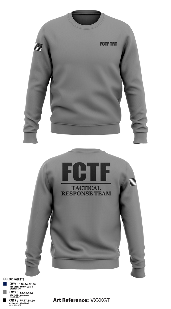 Crew Neck Sweatshirt, FCTF TRT, Police, Teamtime, Team time, sublimation, custom sports apparel, team uniforms, spirit wear, spiritwear, sports uniforms, custom shirts, team store, custom team store, fundraiser sports, apparel fundraiser