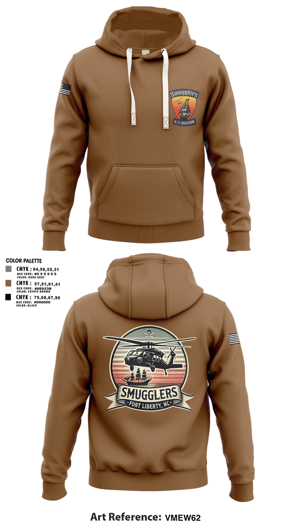 Hoodie, A/2135th GSAB “SMUGGLERS”, Army, Teamtime, Team time, sublimation, custom sports apparel, team uniforms, spirit wear, spiritwear, sports uniforms, custom shirts, team store, custom team store, fundraiser sports, apparel fundraiser