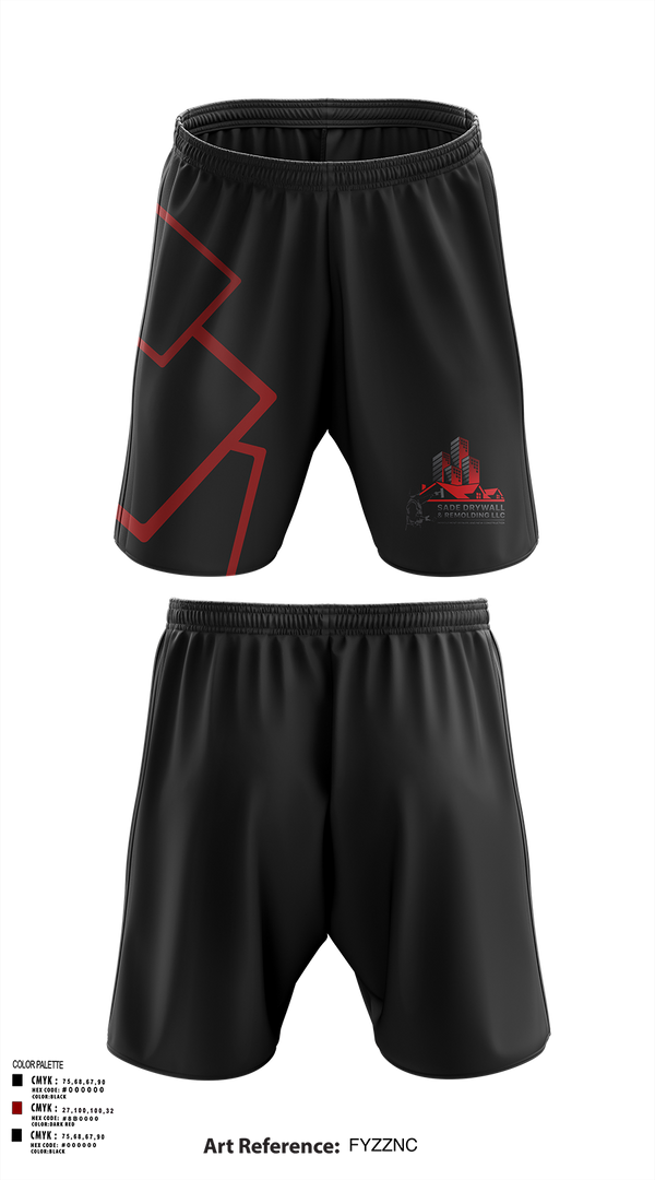 Athletic Shorts With Pockets, Sadedrywall & remolding llc, , Teamtime, Team time, sublimation, custom sports apparel, team uniforms, spirit wear, spiritwear, sports uniforms, custom shirts, team store, custom team store, fundraiser sports, apparel fundraiser
