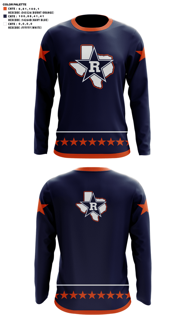 Long Sleeve Performance Shirt, Riverside High School Cheer, Cheer, Teamtime, Team time, sublimation, custom sports apparel, team uniforms, spirit wear, spiritwear, sports uniforms, custom shirts, team store, custom team store, fundraiser sports, apparel fundraiser